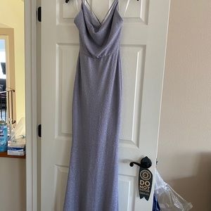 Gray/Blue Prom Dress